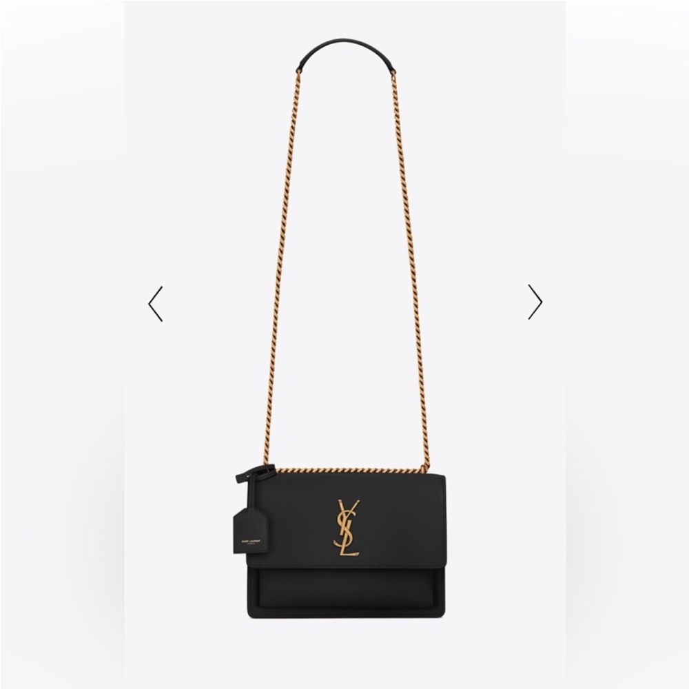 SAINT LAURENT SUNSET MEDIUM IN SMOOTH LEATHER Black ( good condition )